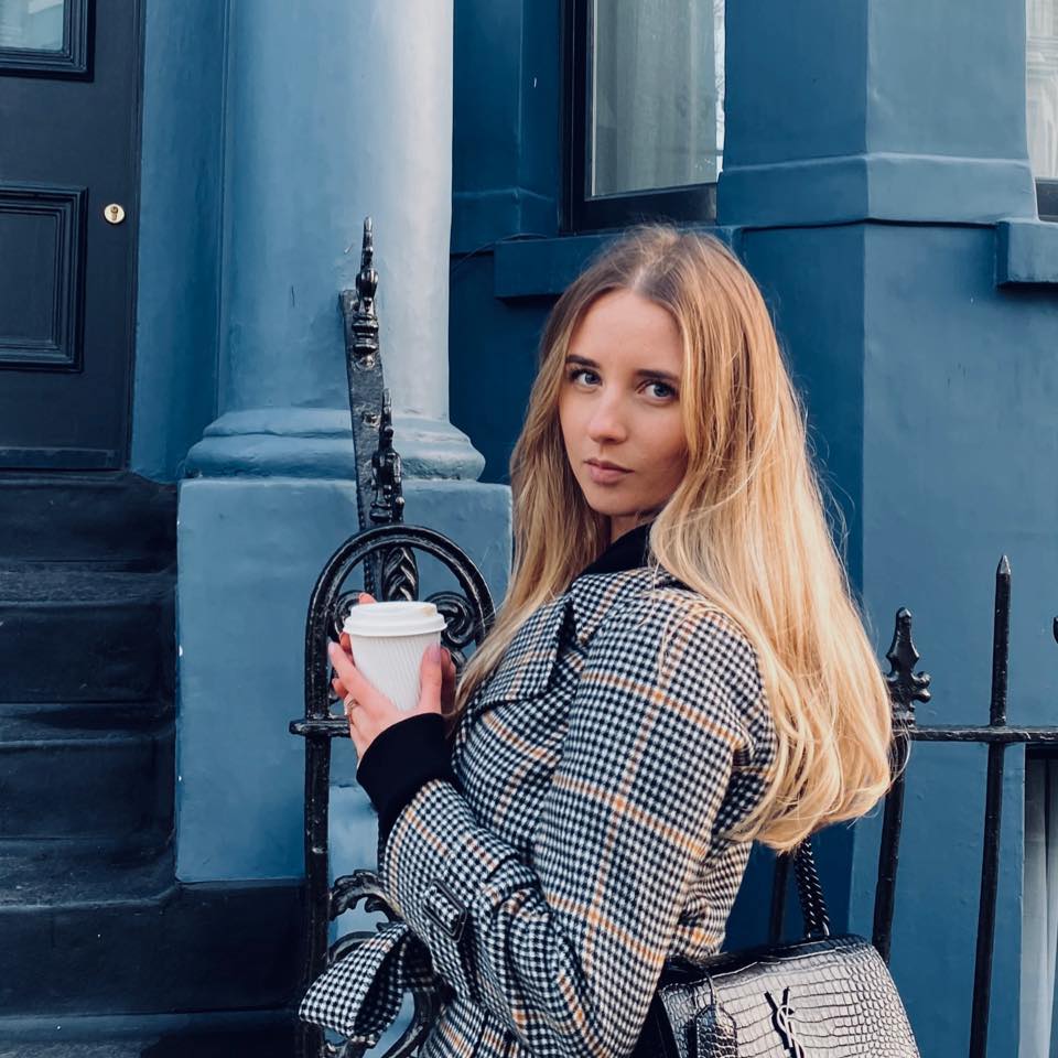 Julia with a coffee